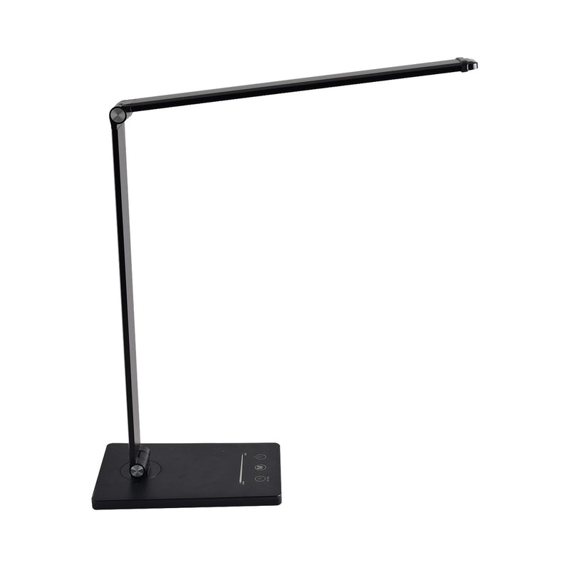 LED осветител за маса/бюро 3000K-6000K. 7W. 450lm. 220-240V. 120°. LED SMD. -20° C→ 45° C. 10.000hrs. CRI>90, димируем, от алуминий, ABS, PC. IP20, черен - VK LED VK/04678/B/CCT