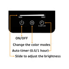 LED осветител за маса/бюро 3000K-6000K. 7W. 450lm. 220-240V. 120°. LED SMD. -20° C→ 45° C. 10.000hrs. CRI>90, димируем, от алуминий, ABS, PC. IP20, черен - VK LED VK/04678/B/CCT