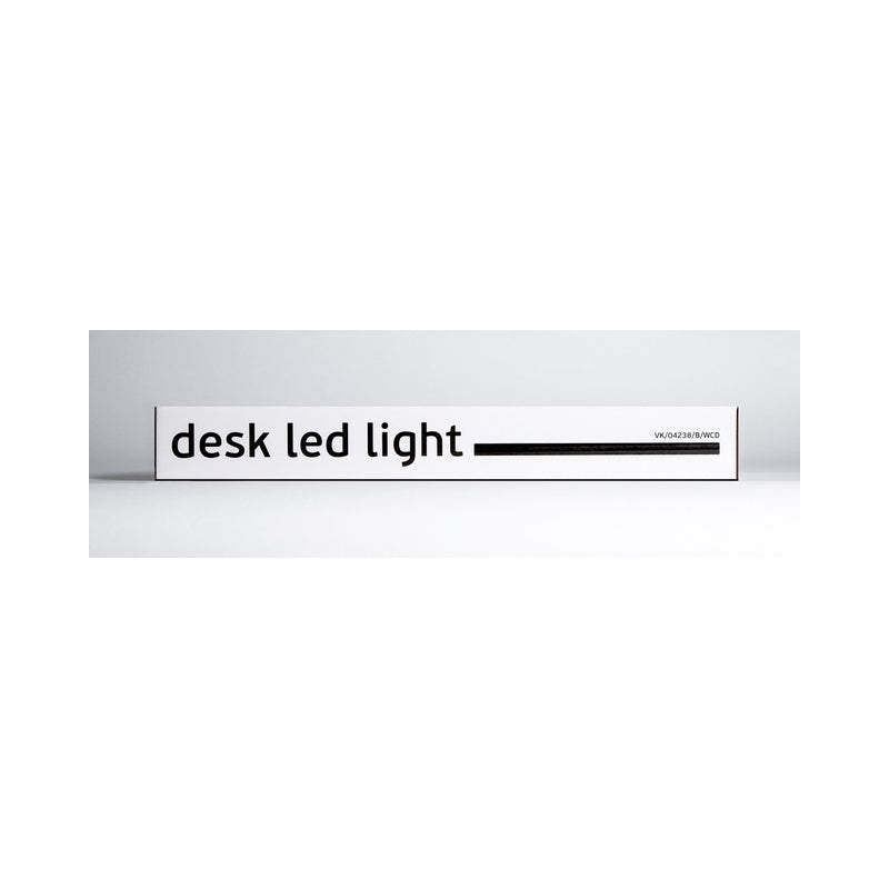 LED осветител за маса/бюро, 220-240V, 7W, 3000-6000K, 650lm, CRI>80, IP20, 42x38cm, димируем, черен - VK LED VK/04238/B/WCD