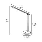 LED осветител за маса/бюро, 220-240V, 7W, 4000K, 600lm, CRI>80, IP20, 32x43cm, димируем, черен - VK LED VK/04239/B/C
