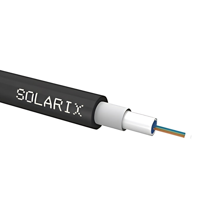 Универсален оптичен кабел CLT 4 влакна 9/125 µm LSOH Eca Черен - Solarix SXKO-CLT-4-OS-LSOH