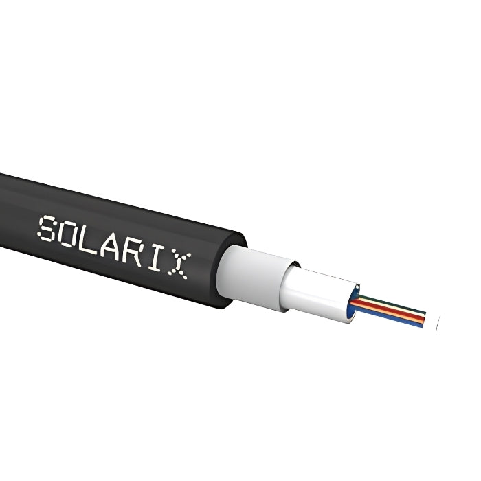 Универсален оптичен кабел CLT 8 влакна 9/125 µm LSOH Eca Черен - Solarix SXKO-CLT-8-OS-LSOH