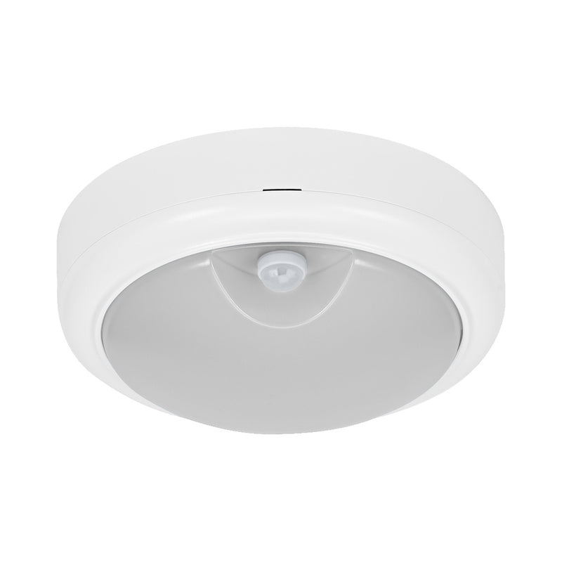 LED Аплик 15W 1200lm 3000K/4000K/6500K IP54 IK06 с PIR сензор, бял - OSRAM BULKHEAD MOTUS ROUND LED689864