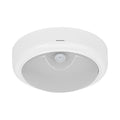 LED Аплик 15W 1200lm 3000K/4000K/6500K IP54 IK06 с PIR сензор, бял - OSRAM BULKHEAD MOTUS ROUND LED689864