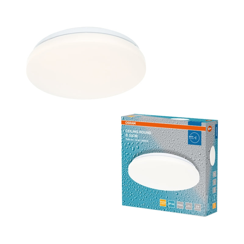 LED Плафон 18W 1440lm 3000K IP44 - OSRAM CEILING ROUND LED647604