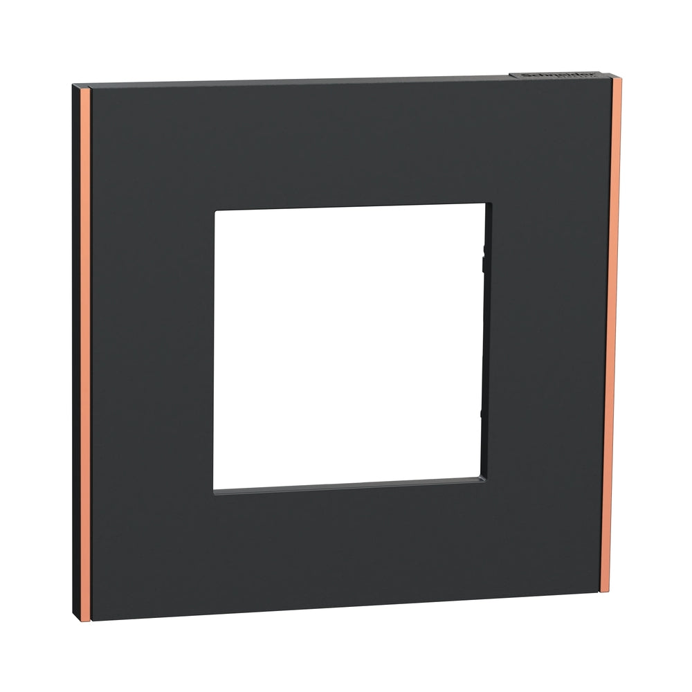 Рамка 1x 2M Антрацит/мед Unica Deco Subtle - Schneider Electric Unica NEW NU600241
