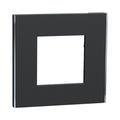 Рамка 1x 2M Антрацит/сребро Unica Deco Subtle - Schneider Electric Unica NEW NU600243