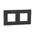 Рамка 2x 2M Антрацит/сребро Unica Deco Subtle - Schneider Electric Unica NEW NU600443