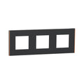 Рамка 3x 2M Антрацит/мед Unica Deco Subtle - Schneider Electric Unica NEW NU600641