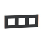 Рамка 3x 2M Антрацит/мед Unica Deco Subtle - Schneider Electric Unica NEW NU600641