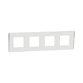 Рамка 4x 2M Бял/сребро Unica Deco Subtle - Schneider Electric Unica NEW NU600840