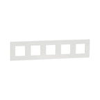Рамка 5x 2M Бял Unica Deco Essential - Schneider Electric Unica NEW NU601018