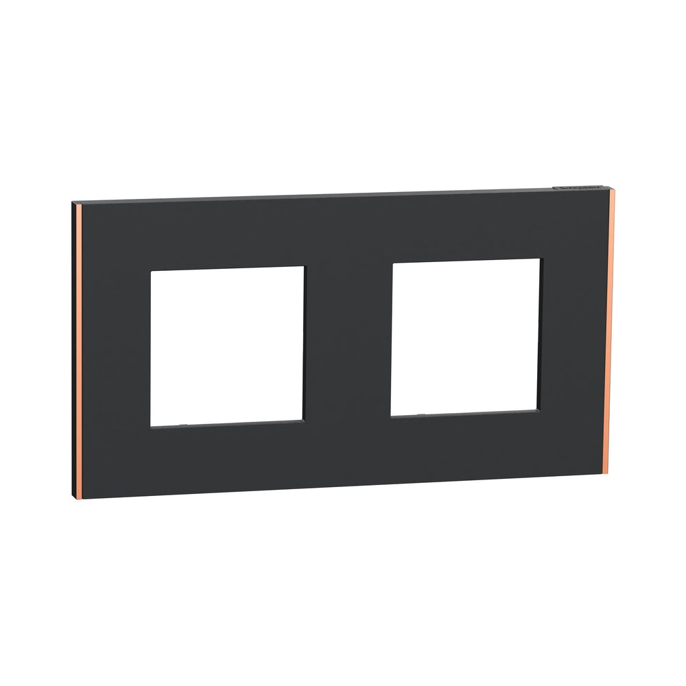 Рамка 2x 2M Антрацит/мед Unica Deco Subtle - Schneider Electric Unica NEW NU600441