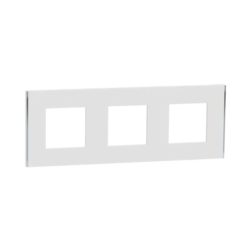 Рамка 3x 2M Бял/сребро Unica Deco Subtle - Schneider Electric Unica NEW NU600640