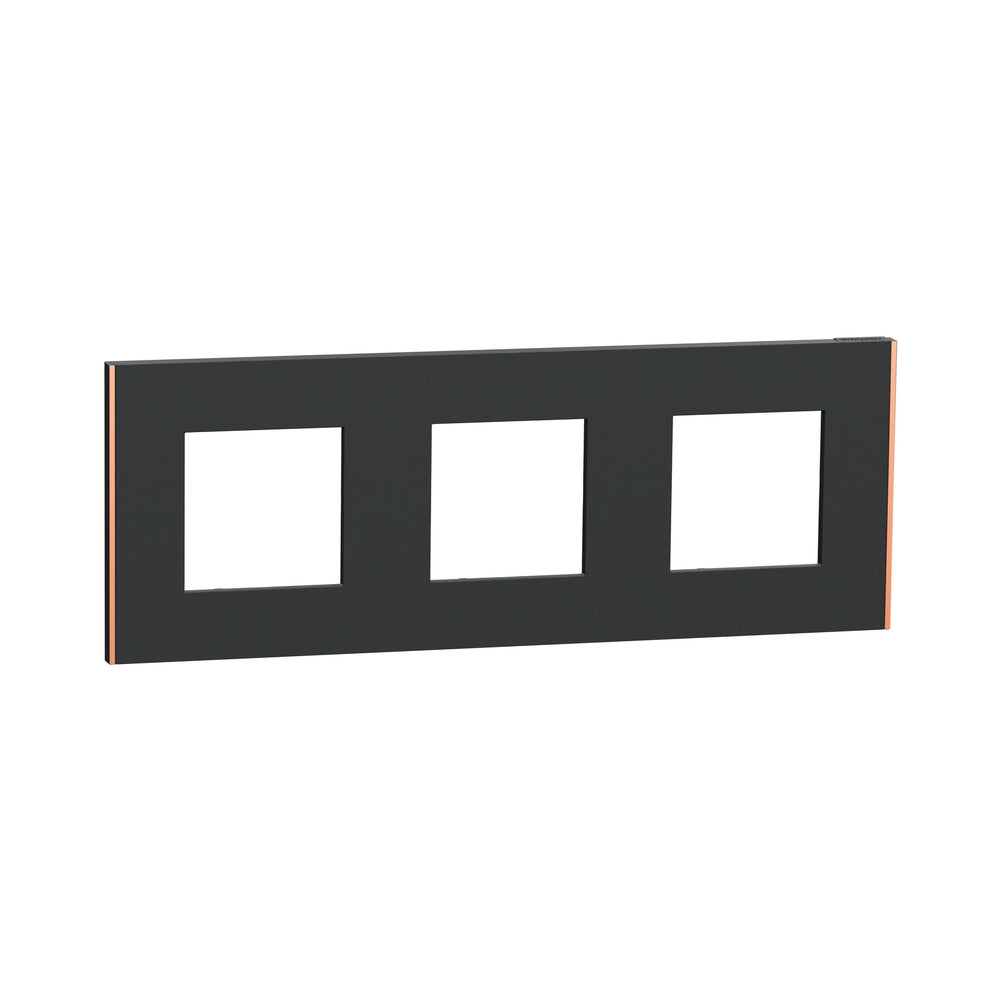Рамка 3x 2M Антрацит/мед Unica Deco Subtle - Schneider Electric Unica NEW NU600641