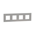 Рамка 4x 2M Алуминий Unica Deco Essential - Schneider Electric Unica NEW NU600830