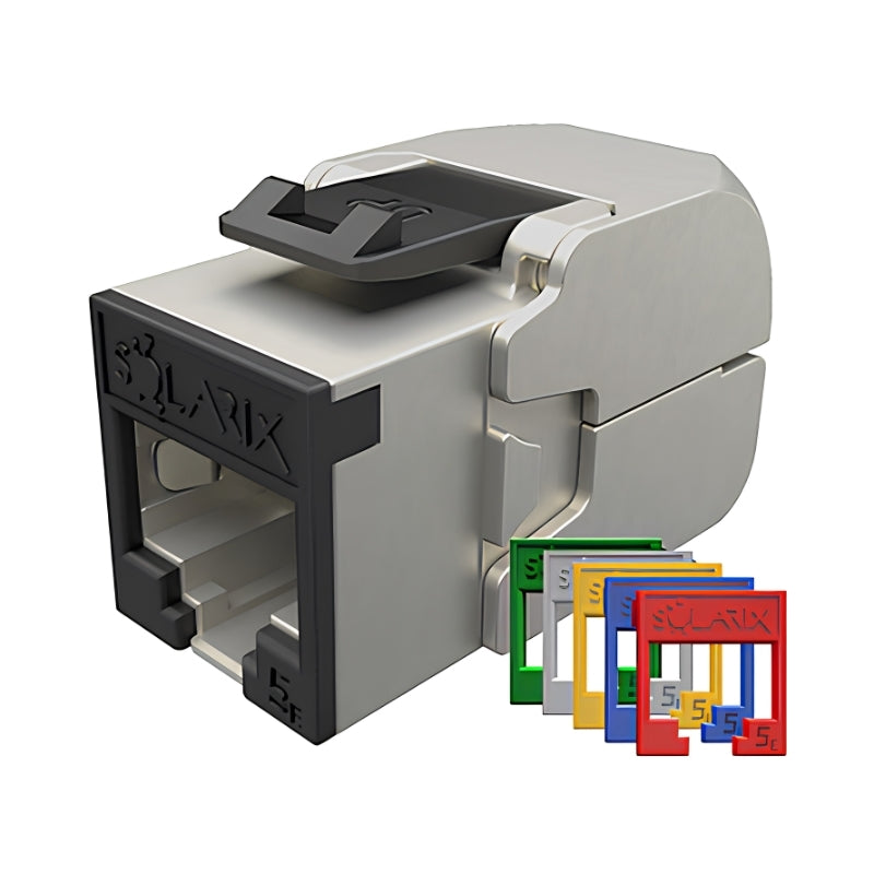 Конектор toolless Cat.5e STP 1ХRJ45/с цветно кодиране, AWG 26 - 22, solid - Solarix SXKJ-5E-STP-RAL-SA 25286707