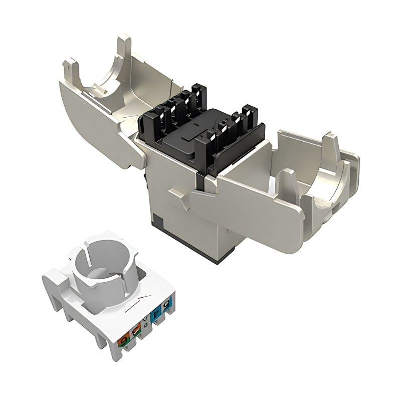 Конектор toolless Cat.5e STP 1ХRJ45/с цветно кодиране, AWG 26 - 22, solid - Solarix SXKJ-5E-STP-RAL-SA 25286707