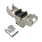 Конектор toolless Cat.5e STP 1ХRJ45/с цветно кодиране, AWG 26 - 22, solid - Solarix SXKJ-5E-STP-RAL-SA 25286707