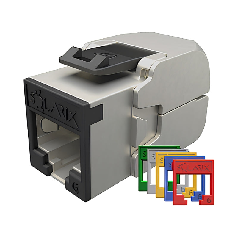 Конектор toolless Cat.6 STP 1ХRJ45/с цветно кодиране, AWG 26 - 22, solid - Solarix SXKJ-6-STP-RAL-SA 25286807