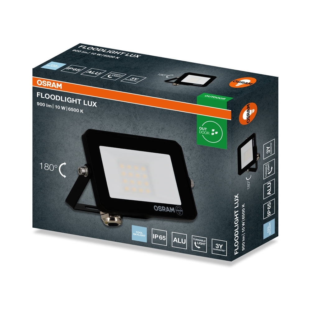 LED прожектор FL LUX 10W 6500K Ra>80 IP65 черен - LEDVANCE FL LUX LED489402