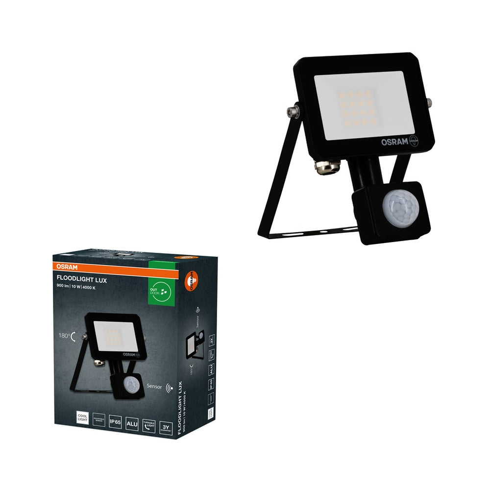 LED прожектор със сензор FL LUX SENSOR 10W 840 IP65 черен - LEDVANCE FL LUX LED489440