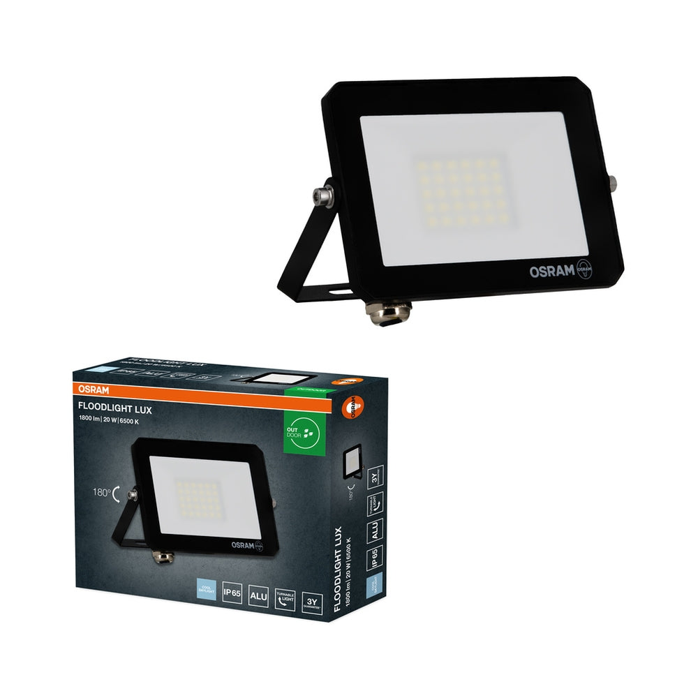 LED прожектор FL LUX 20W 6500K Ra>80 IP65 черен - LEDVANCE FL LUX LED489525