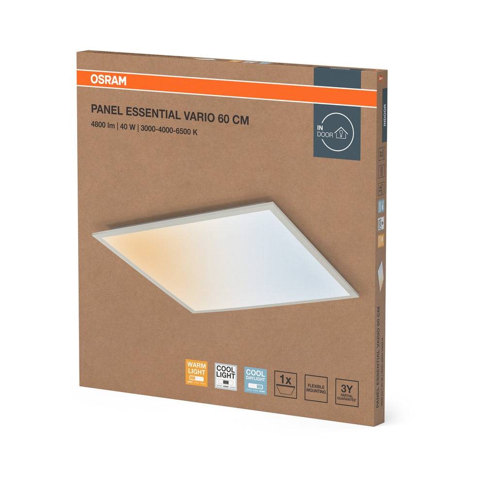 LED панел PANEL ESS VARIO 60X60CM 40W 3600lm CCT- 3000K/4000K/6500K - LEDVANCE PANEL ESS VARIO LED649332
