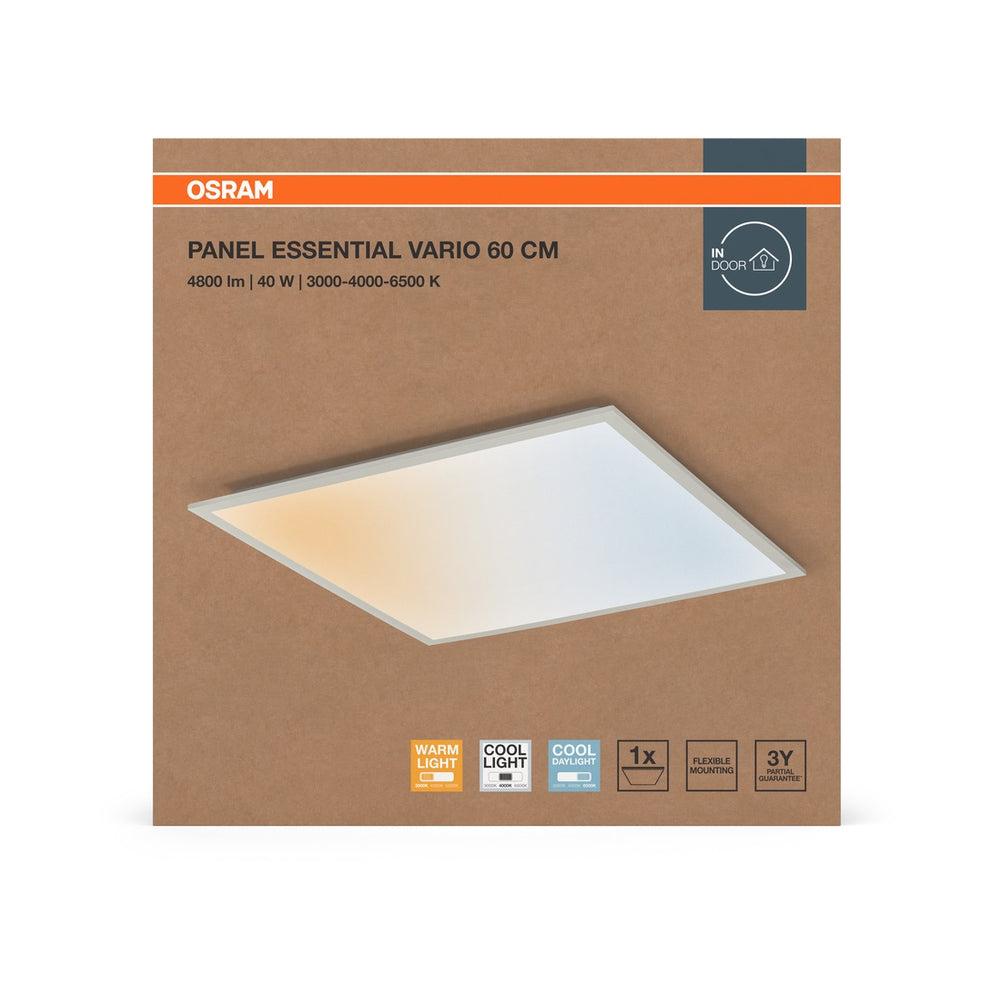 LED панел PANEL ESS VARIO 60X60CM 40W 3600lm CCT- 3000K/4000K/6500K - LEDVANCE PANEL ESS VARIO LED649332