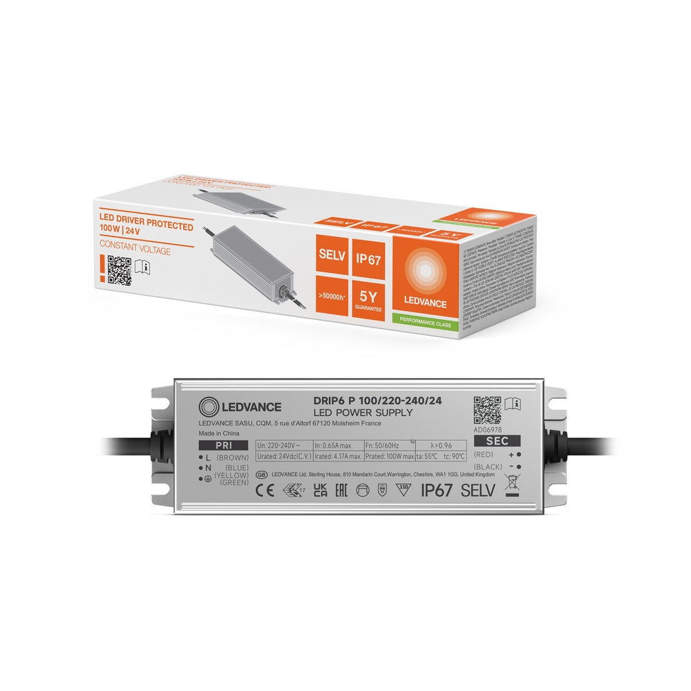 LED захранване DRIP6 P 100W/220-240/24V IP67 - LEDVANCE DRIP6 P
