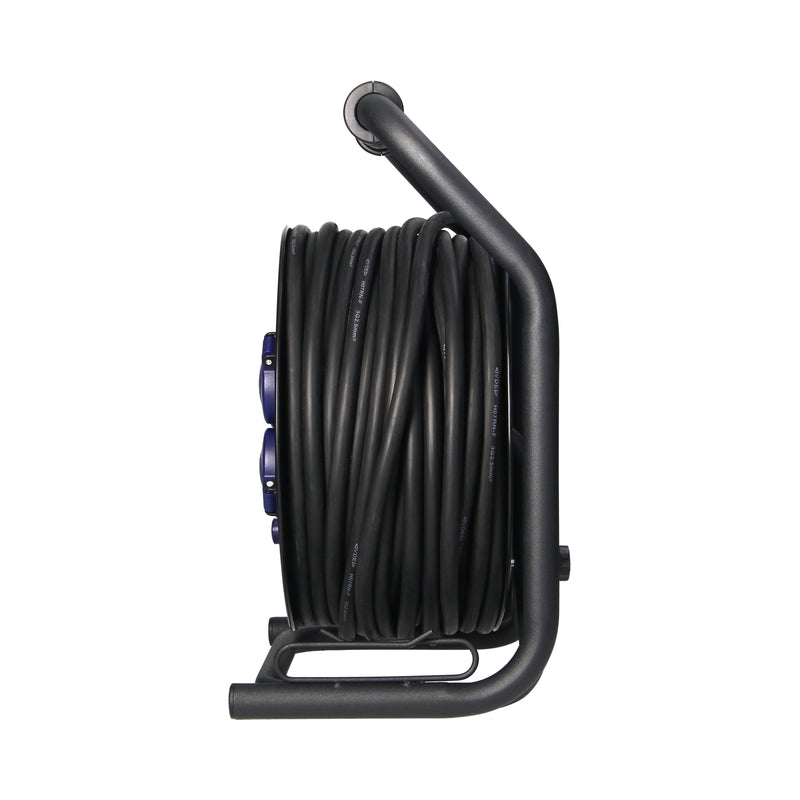 Кабелна макара 4x 2P+E Шуко 40m 3G2.5 с термозащита IP44 - ORNO OR-AE-13294(GS)/40M