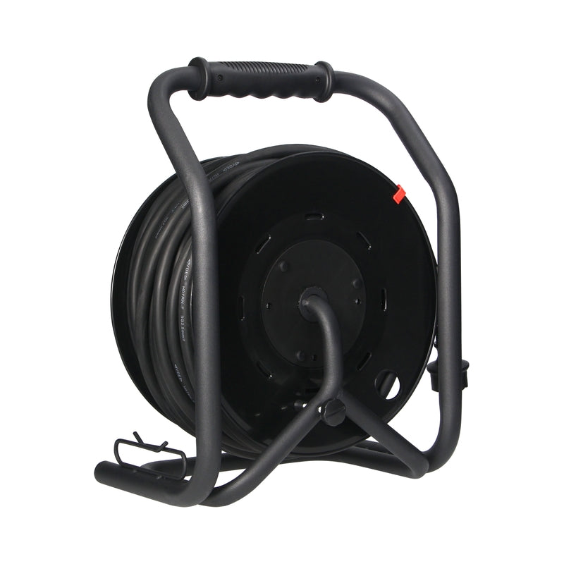 Кабелна макара 4x 2P+E Шуко 40m 3G2.5 с термозащита IP44 - ORNO OR-AE-13294(GS)/40M