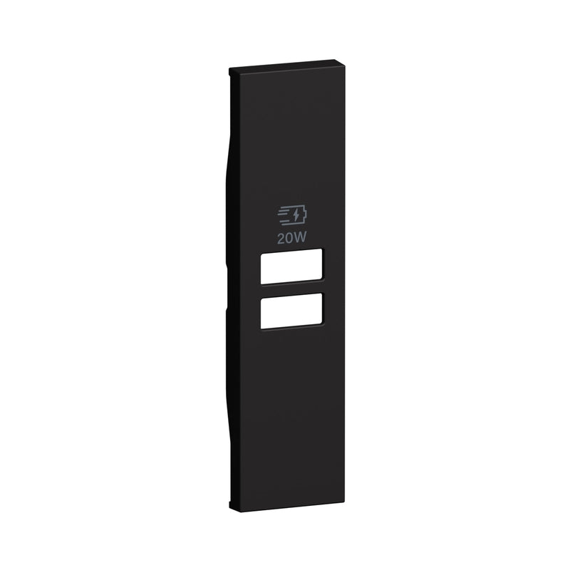 Лицев панел за USB K4192AC, K4192CC 1M Черен - bticino Living Now KG13PD