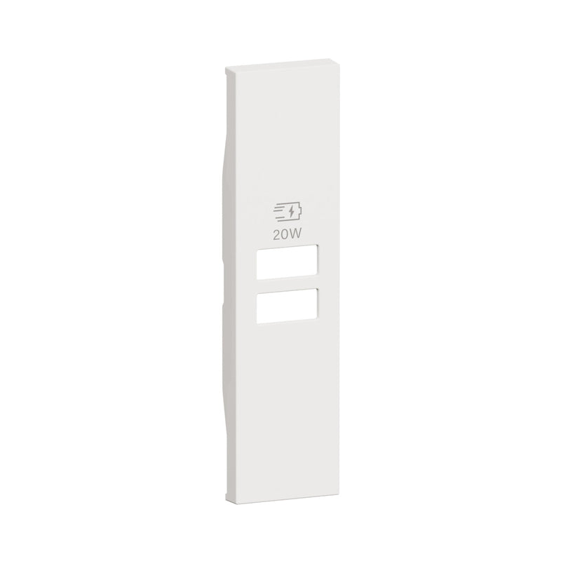 Лицев панел за USB K4192AC, K4192CC 1M Бял - bticino Living Now KW13PD